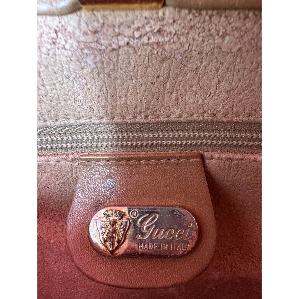 🤎💍😎 Vtg EUC Gucci Guccissima 2-way Micro-monogram Crossbody Bag - Picture 13 of 16